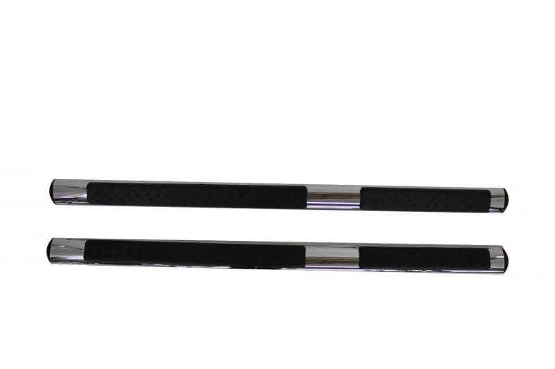 9B080203SSOV – BLACK HORSE Nerf Bar, 4 Inch Diameter Polished Stainless Steel